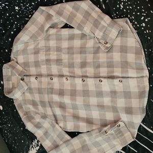 Aeropostale white & grey M flannel